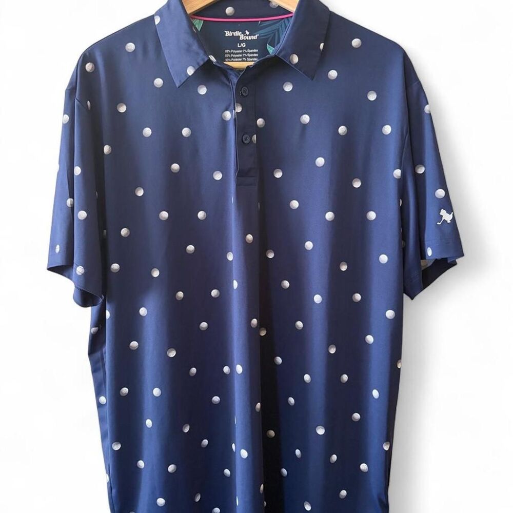 Birdie Bound Golf Polo Shirt Men's L